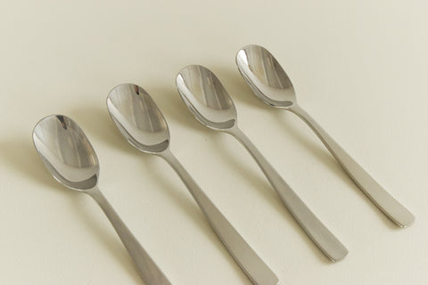 16 Piece Contemporary Adi Alessi Stainless Steel Cutlery Set Designed by Jasper Morrison
