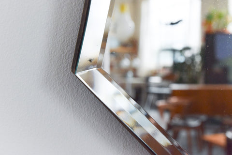 Vintage Frameless Mirror