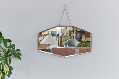 Vintage Frameless Mirror