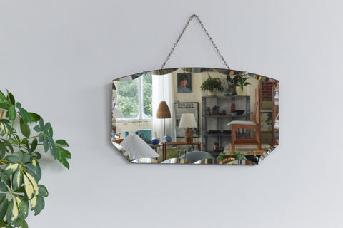 Vintage Frameless Mirror