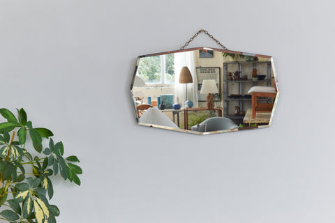 Vintage Frameless Mirror