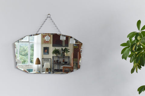 Vintage Frameless Mirror