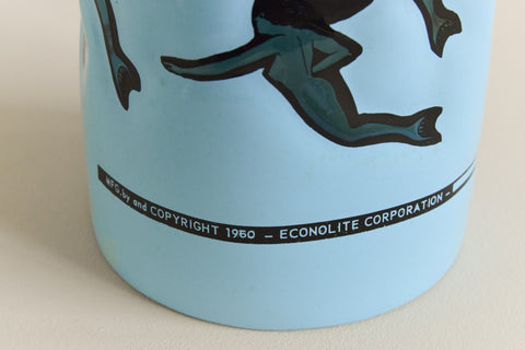 Vintage 1960s Econolite Rotating Mermaid Motion Lamp