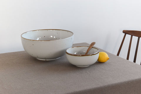 Vintage Pair of Danish Dansk Pottery 'Brown Mist Generation Tableware' Bowls by Niels Refsgaard