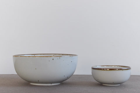 Vintage Pair of Danish Dansk Pottery 'Brown Mist Generation Tableware' Bowls by Niels Refsgaard
