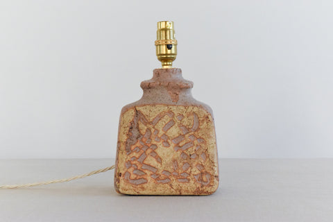 Vintage Studio Pottery Table Lamp Base by Barbara Davidson Pottery