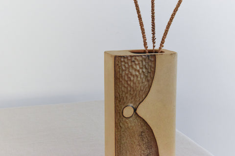 Vintage Studio Pottery Ceramic Vase by Roger Veal for Tolcarne Pottery