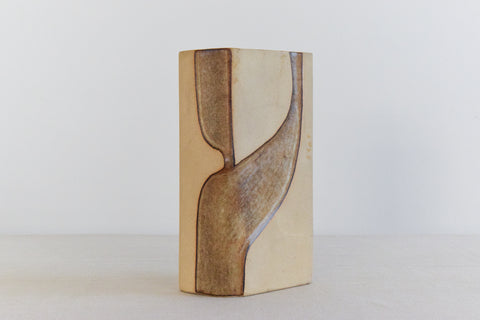 Vintage Studio Pottery Ceramic Vase by Roger Veal for Tolcarne Pottery