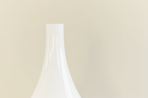 Vintage Large White Opal Glass Vase