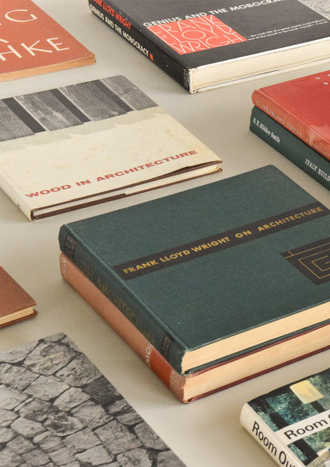 A Collection of Vintage Books Relating to Design and Architecture