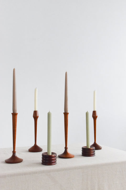 Collection of Vintage Handmade Candle Stick Holders