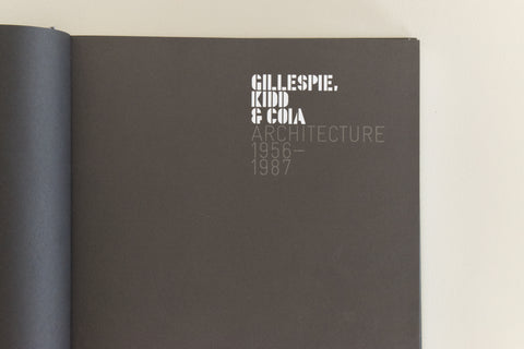 Rare Out of Print Gillespie, Kidd & Coia Architecture 1956-1987 Book