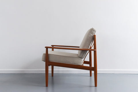 Vintage Pair of Danish Teak Easy Chairs by Grete Jalk for France and Sons