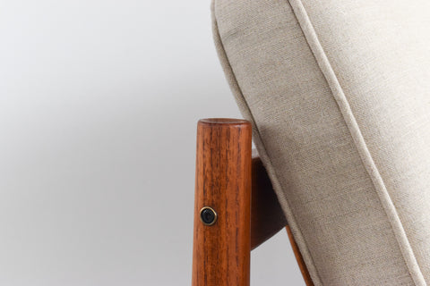Vintage Pair of Danish Teak Easy Chairs by Grete Jalk for France and Sons