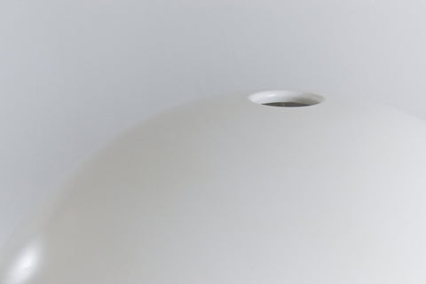 IKEA 365+ BRASA White Metal Floor Lamp