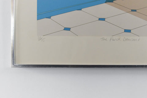 Vintage Original Screen Print by Jeffery Edwards dated 1972