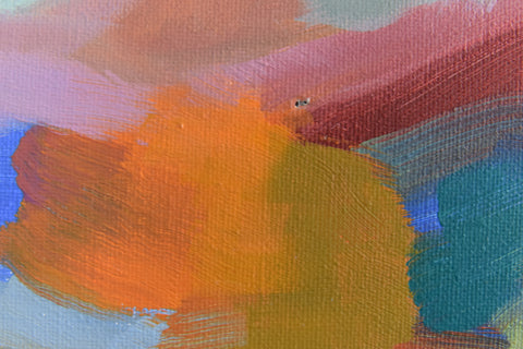 Contemporary Original Small Abstract Acrylic on Canvas Painting by Jim Ridout