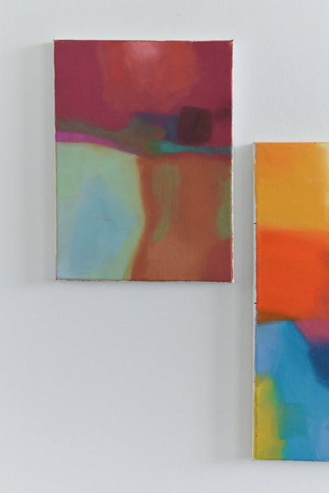 Contemporary Original Small Abstract Acrylic on Canvas Painting by Jim Ridout