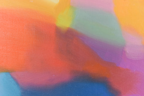 Contemporary Original Small Abstract Acrylic on Canvas Painting by Jim Ridout