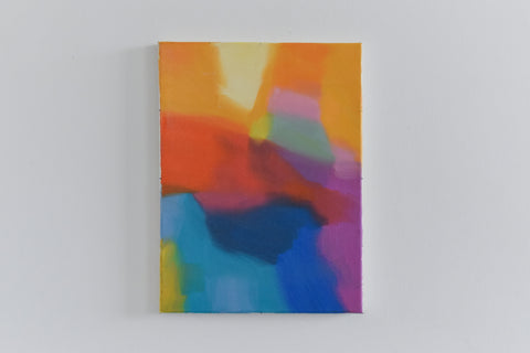 Contemporary Original Small Abstract Acrylic on Canvas Painting by Jim Ridout