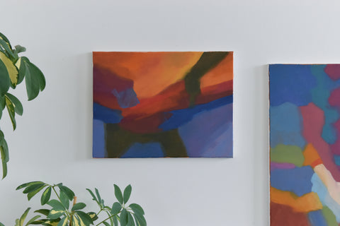 Contemporary Original Small Abstract Acrylic on Canvas Painting by Jim Ridout