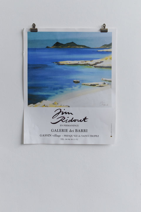 Contemporary Signed Jim Ridout Art Exhibition Poster