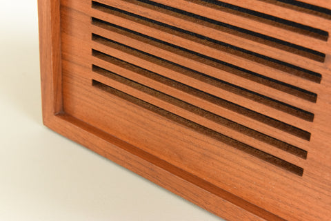 Pair of Small Vintage Sonotone Solent Teak Bookcase Speakers