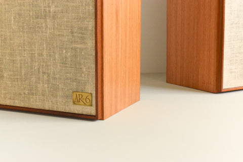Pair of Vintage Acoustic Research Teak Speakers AR-6