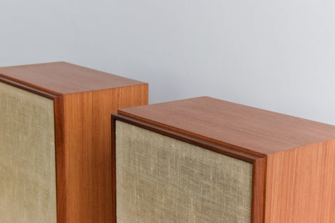 Pair of Vintage Acoustic Research Teak Speakers AR-6