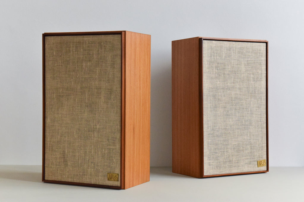 Pair of Vintage Acoustic Research Teak Speakers AR-6 – Absolutely