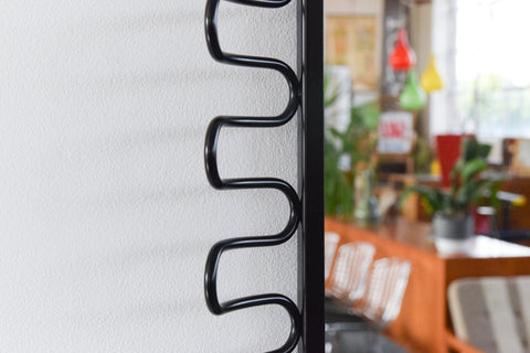 Contemporary Black Metal Mandal Mirror by IKEA