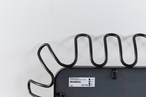 Contemporary Black Metal Mandal Mirror by IKEA