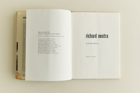 Vintage Book - Richard Neutra, Masters of World Architecture by Esther McCoy 1960