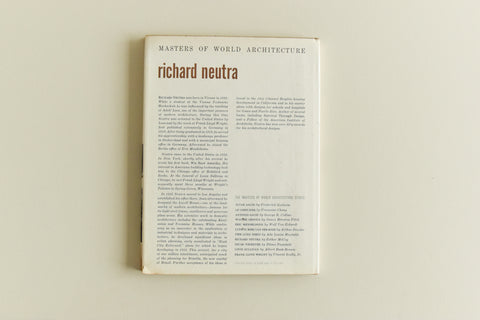 Vintage Book - Richard Neutra, Masters of World Architecture by Esther McCoy 1960