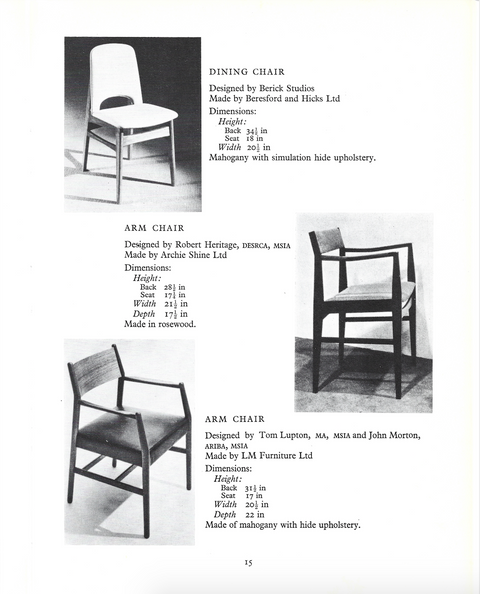Tom Lupton Chair Contemporary Design in Woodwork Book by S.H.Glenister