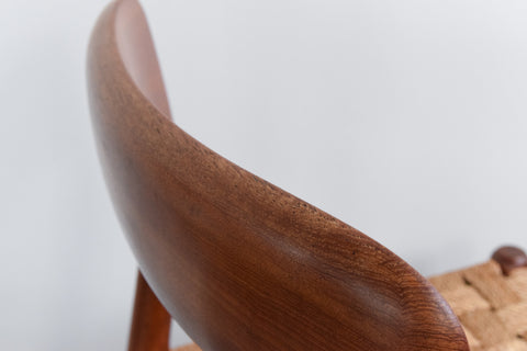 Vintage Set of Six 1960s Danish Teak Model 75 Dining Chairs by Niels Otto Møller for J.L. Møllers