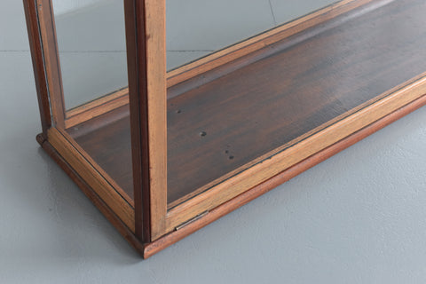 Vintage 1900s Ex-Museum Double Sided Glazed Display Cabinet
