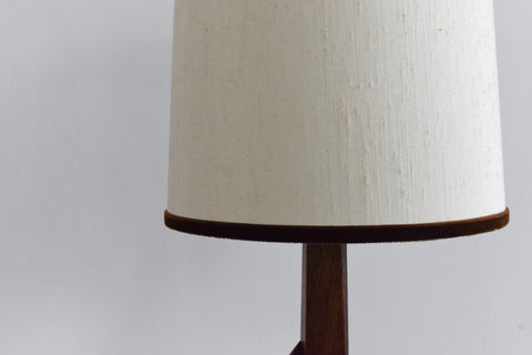 Vintage 1930s Sculptural Wooden Table Lamp