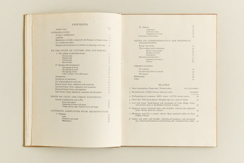 Vintage 1946 Civic and Memorial Lettering Book by Percy J. Delf Smith