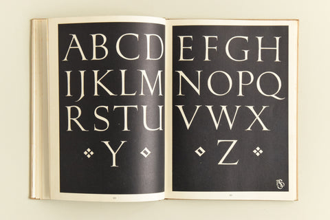 Vintage 1946 Civic and Memorial Lettering Book by Percy J. Delf Smith