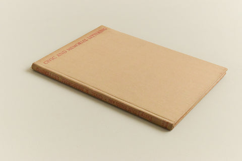 Vintage 1946 Civic and Memorial Lettering Book by Percy J. Delf Smith