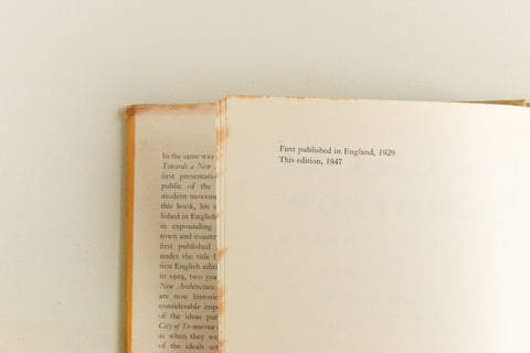 Vintage 1947 The City of Tomorrow Book by Le Corbusier