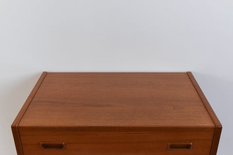 Vintage 1950s Danish Small Teak Chest of Drawers by Mogens Kold