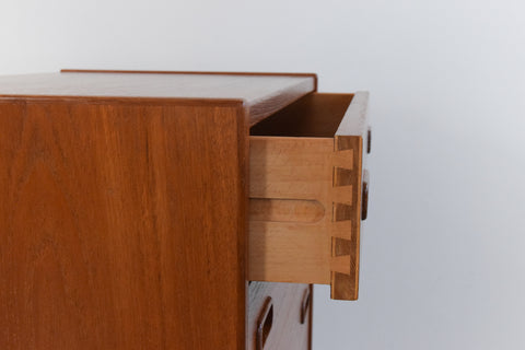 Vintage 1950s Danish Small Teak Chest of Drawers by Mogens Kold