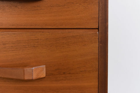 Vintage 1950s Walnut 3 Drawer Chest of Drawers by Alfred Cox
