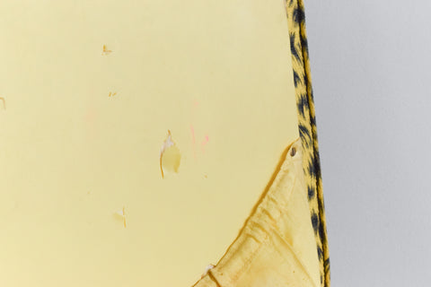 Vintage 1950s Yellow Leopard Print Footstool / Sewing Box by Sherborne