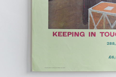 Vintage 1960s GPO Post Office Poster "Keeping in Touch, The Post Office at the Docks"