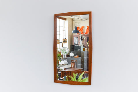 Vintage 1960s Teak Framed Mirror