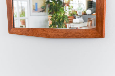 Vintage 1960s Teak Framed Mirror