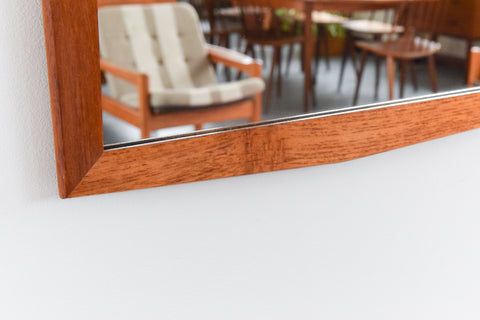 Vintage 1960s Teak Framed Mirror